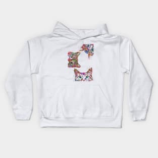 Peeking cat Kids Hoodie